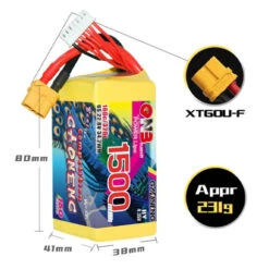 Batterie LiHV GaoNeng GNB 6S 1500mAh 160C -Dashcam Magasin batterie lihv gaoneng gnb 6s 1500mah 160c 3