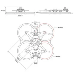 Châssis BetaFPV Pavo 35 Brushless Whoop -Dashcam Magasin chassis betafpv pavo 35 brushless whoop 3