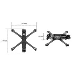 Châssis GEPRC GEP-Vapor-X6 -Dashcam Magasin chassis geprc gep vapor x6 9