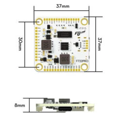 Contrôleur De Vol Flywoo F722 Pro V2 (30x30) ICM42688 -Dashcam Magasin controleur de vol flywoo f722 pro v2 30x30 icm42688 5