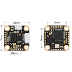 Contrôleur De Vol Foxeer F722 V4 Mini 6S MPU6000 -Dashcam Magasin controleur de vol foxeer f722 v4 mini 6s mpu6000 5