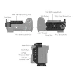 Demi-cage 4337 SmallRig Pour Sony Alpha 6700/6600/6500/6400 -Dashcam Magasin demi cage 4337 smallrig pour sony alpha 6700660065006400 4
