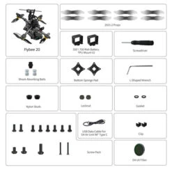 Drone Flywoo Flybee 20 DJI O4 HD 2S -Dashcam Magasin drone flywoo flybee 20 dji o4 hd 2s 6