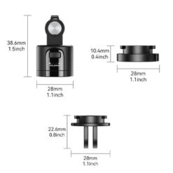 Fixation Quick-Release Magnétique Telesin Avec Adaptateurs -Dashcam Magasin fixation quick release magnetique telesin avec adaptateurs 3