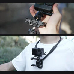 Fixation Quick-Release Magnétique Telesin Avec Adaptateurs -Dashcam Magasin fixation quick release magnetique telesin avec adaptateurs 4