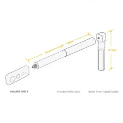 Kit Bullet Time Insta360 - Pour Caméras 360° -Dashcam Magasin kit bullet time insta360 pour cameras 360 2