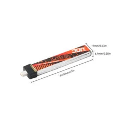 Pack De 5 Batteries LiHV BetaFPV LAVA 1S 300mAh 75C (BT2.0) -Dashcam Magasin pack de 5 batteries lihv betafpv lava 1s 300mah 75c bt20 3