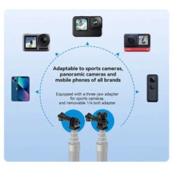 Perche à Selfie Maxi Carbon 3m Telesin V3 -Dashcam Magasin perche a selfie maxi carbon 3m telesin v3 9