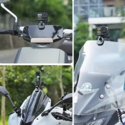 SunnyLife Pince Pour Pare-brise De Moto Pour Caméra D'action -Dashcam Magasin pince sunnylife pour pare brise de moto pour camera d action 2