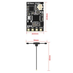 Récepteur SpeedyBee Nano ELRS 2.4GHz -Dashcam Magasin recepteur speedybee nano elrs 24ghz 4