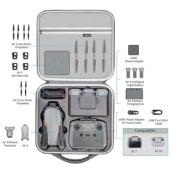 Sacoche De Transport STARTRC Pour DJI Air 3/3S Fly More Combo -Dashcam Magasin sacoche de transport startrc pour dji air 33s fly more combo et dji rc 2 rc n2 1