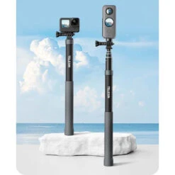 Perche Selfie Stick Telesin 1,2m En Fibre De Carbone -Dashcam Magasin selfie stick telesin 12m en fibre de carbone 6