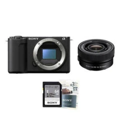 Sony ZV-E10 II Avec Objectif E PZ 16-50mm F/3.5-5.6 OSS II + Carte SD UHS-II 64Go + Extension Garantie 3 Ans