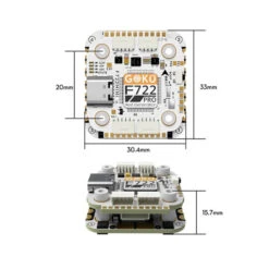 Stack Flywoo Goku F722 Pro Mini V2 45A AM32 (20x20) ICM42688 -Dashcam Magasin stack flywoo goku f722 pro mini v2 45a am32 20x20 icm42688 4