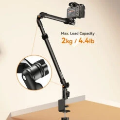 Support De Bureau Universel Ulanzi Avec Bras De Maintien -Dashcam Magasin support de bureau universel ulanzi avec bras de maintien 5