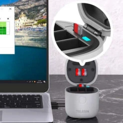 Triple Chargeur Telesin Allin Box - GoPro HERO12/11/10/9 -Dashcam Magasin triple chargeur telesin allin box gopro hero1211109 7