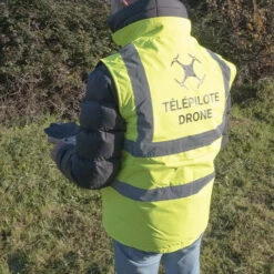 Veste De Sécurité Hiver En Polaire & Réversible Pour Télépilote -Dashcam Magasin veste de securite hiver en polaire reversible pour telepilote 4